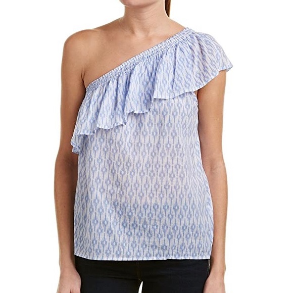 Vince Camuto Tops - Two by Vince Camuto Ikat Stars One Shoulder Top XS